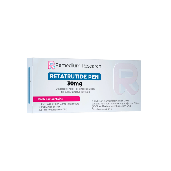 Ретатрутид Remedium Research FlexiPen шприц-ручка 30 мг (3 мл) - для зниження ваги Ремедіум Рісерч