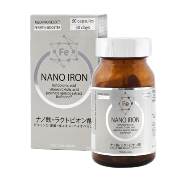 NANO IRON — феритинове залізо нового покоління, 60 капсул