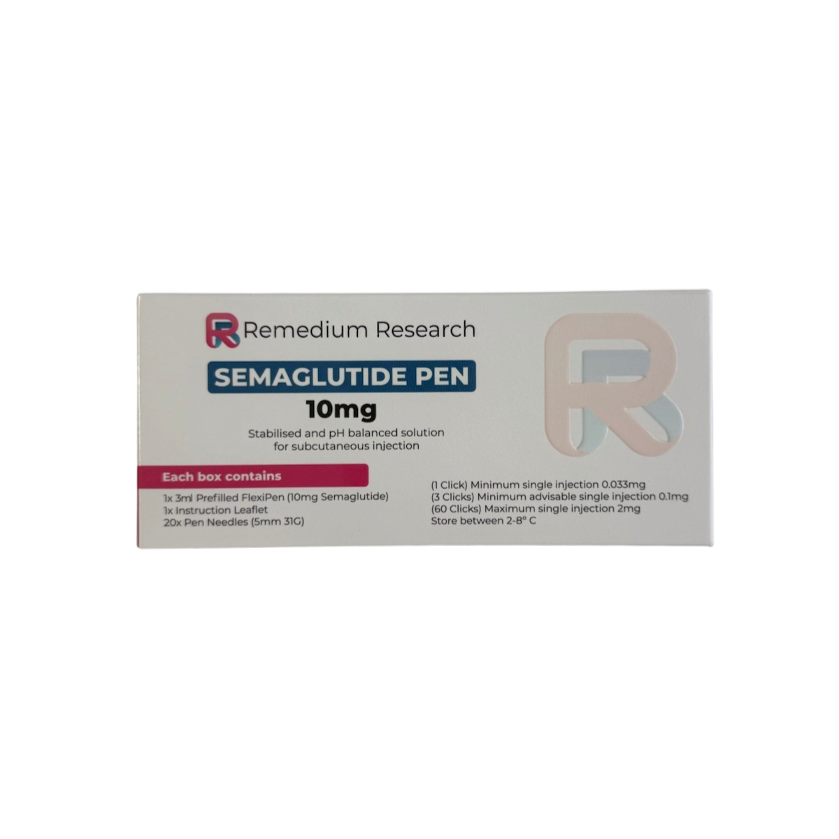 Semaglutide 10 mg Remedium Research new 5 Semaglutide 10 mg Remedium Research — пептид GLP-1 - Зображення 1